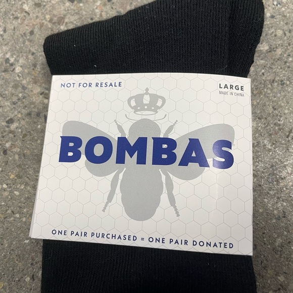 NWT Bombas Black Socks unisex size large 1 pair - Picture 6 of 8